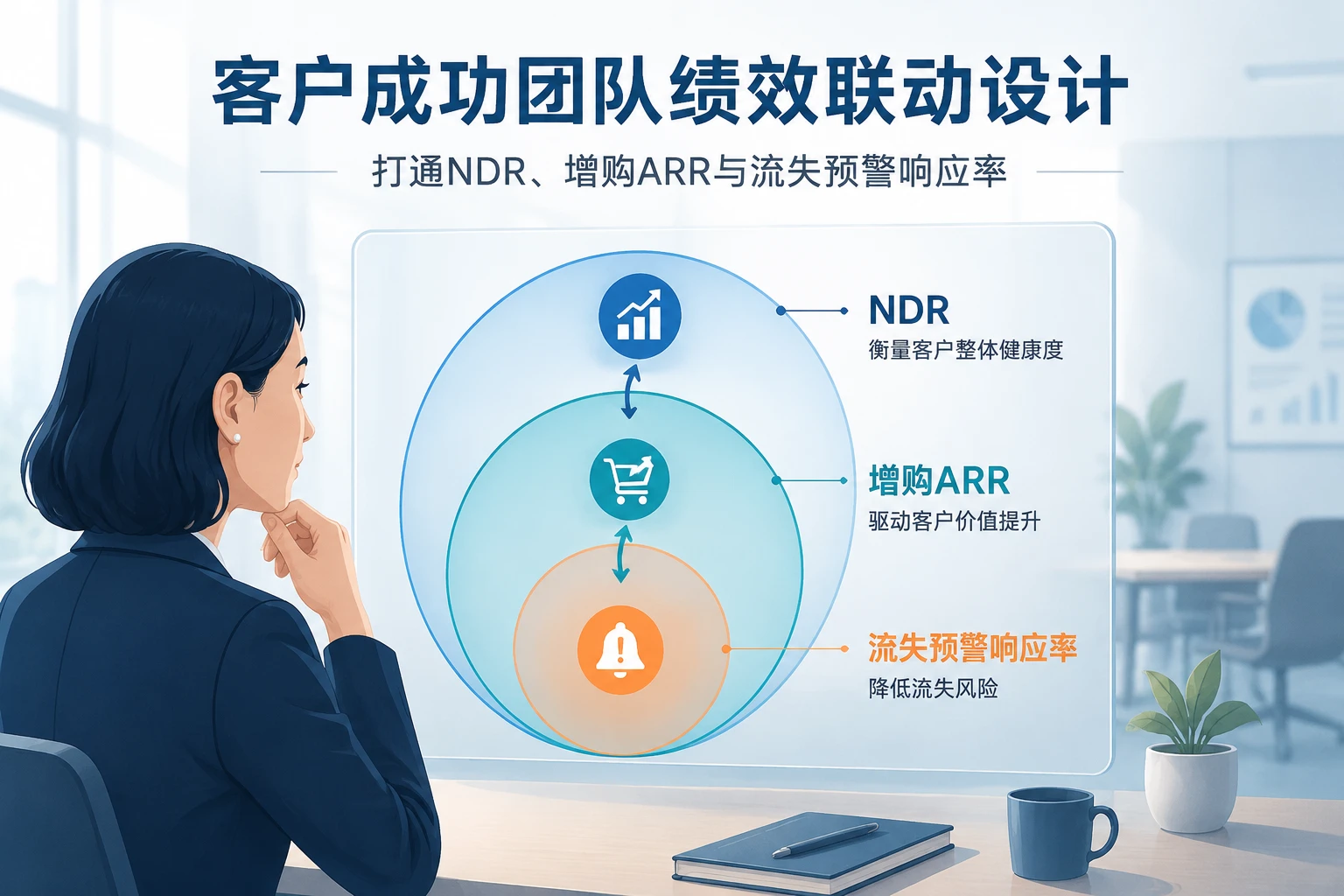 客户成功团队绩效联动设计:NDR、增购ARR与流失响应率