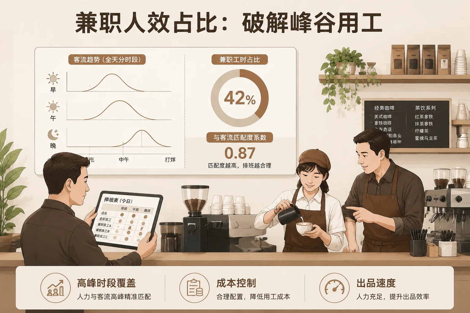 2026年连锁咖啡店长合伙人考核：复购率、新品贡献与兼职人效联动