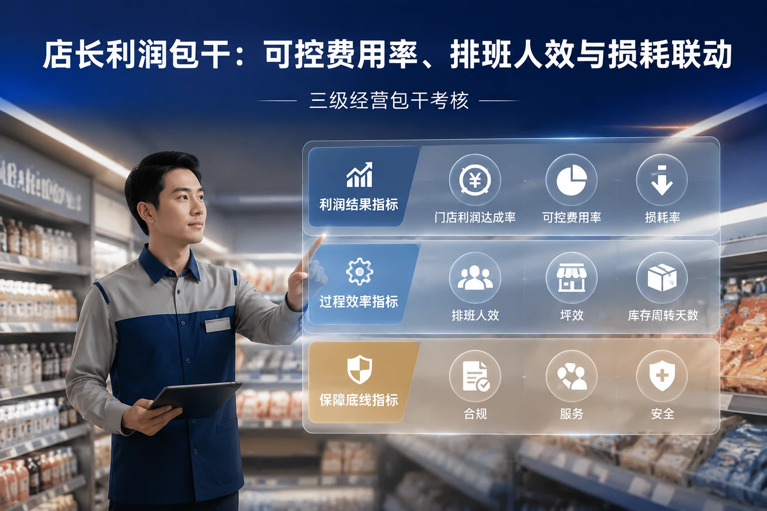 2026年连锁便利店店长利润包干:可控费用率、排班人效与损耗联动