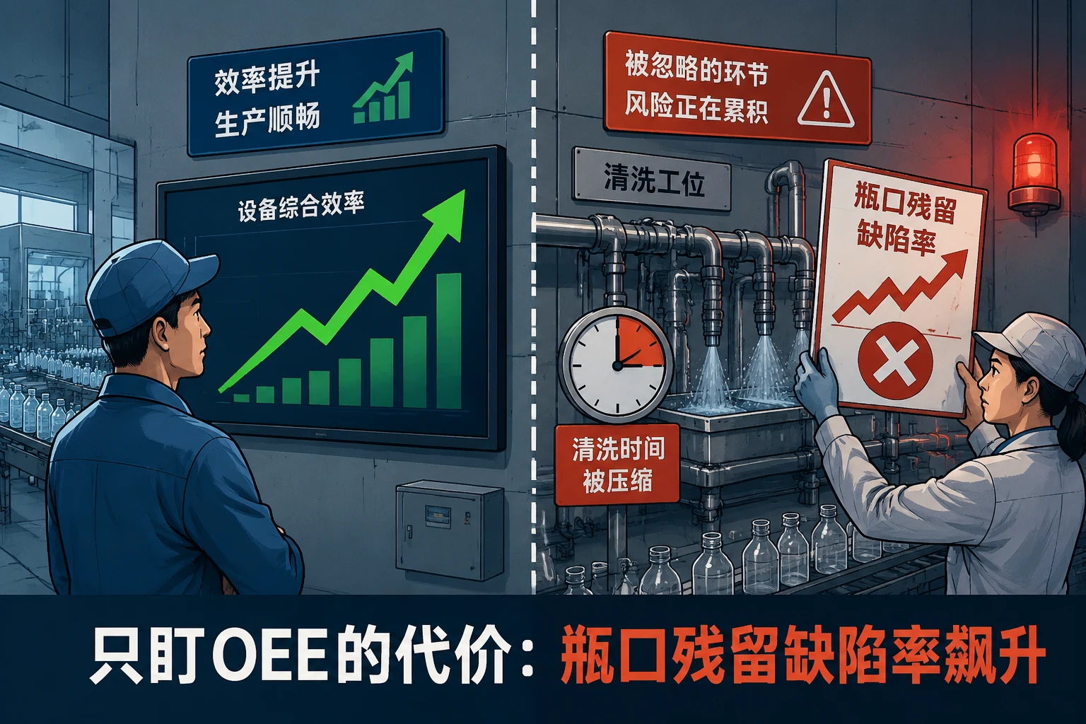 饮料灌装线班组长绩效包干表：OEE、残留缺陷率与CIP合规联动（2026年版）