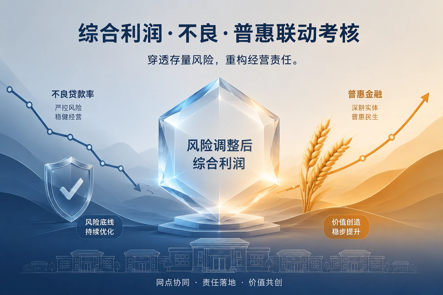 城商行支行长存量风险穿透考核:综合利润、不良与普惠联动