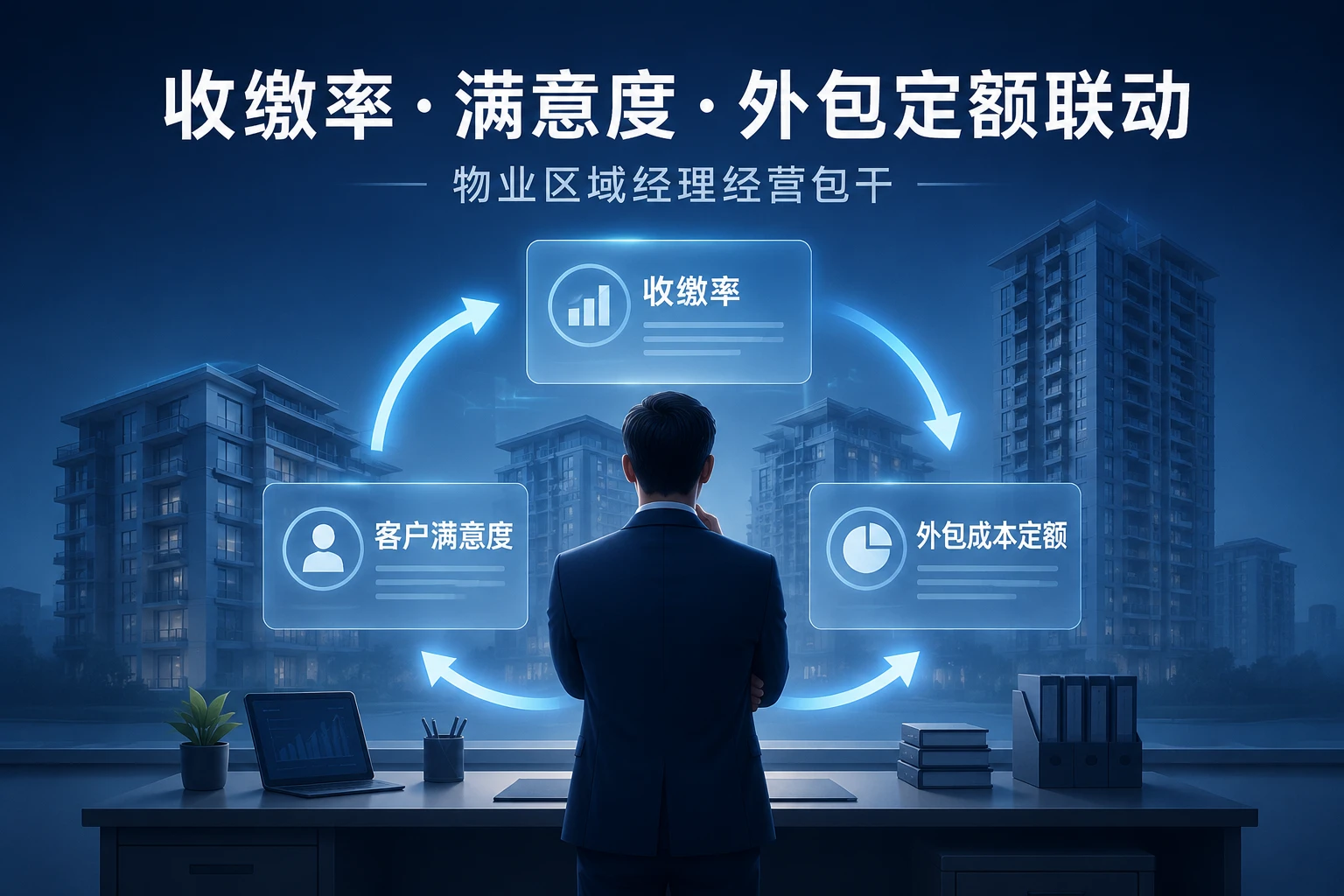 2026年物业区域经理经营包干模板：收缴率、满意度与外包定额联动