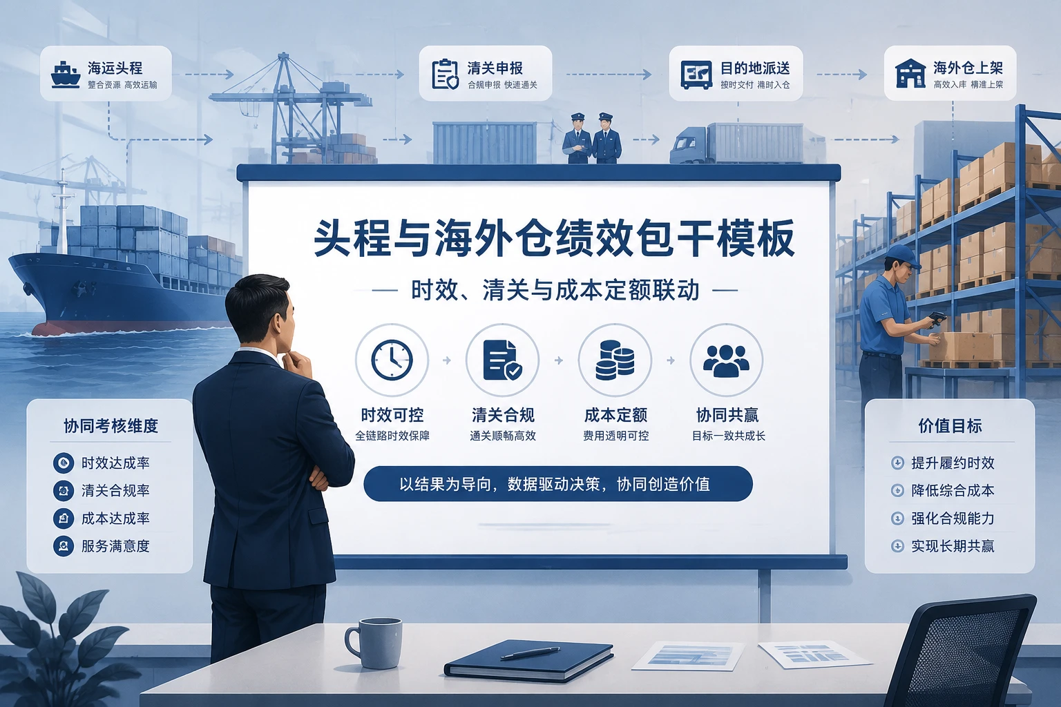 头程与海外仓物流绩效包干模板：时效、清关与成本定额联动