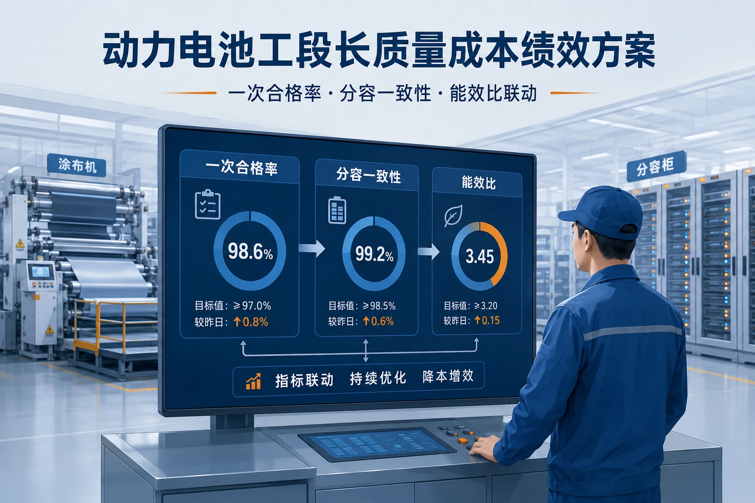 2026年动力电池工段长质量成本绩效方案:一次合格率、分容一致性与能效比联动