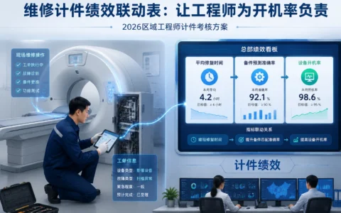 CT/MR区域维修计件绩效表单：MTTR、备件准确率与开机率联动考核方案（2026年版）