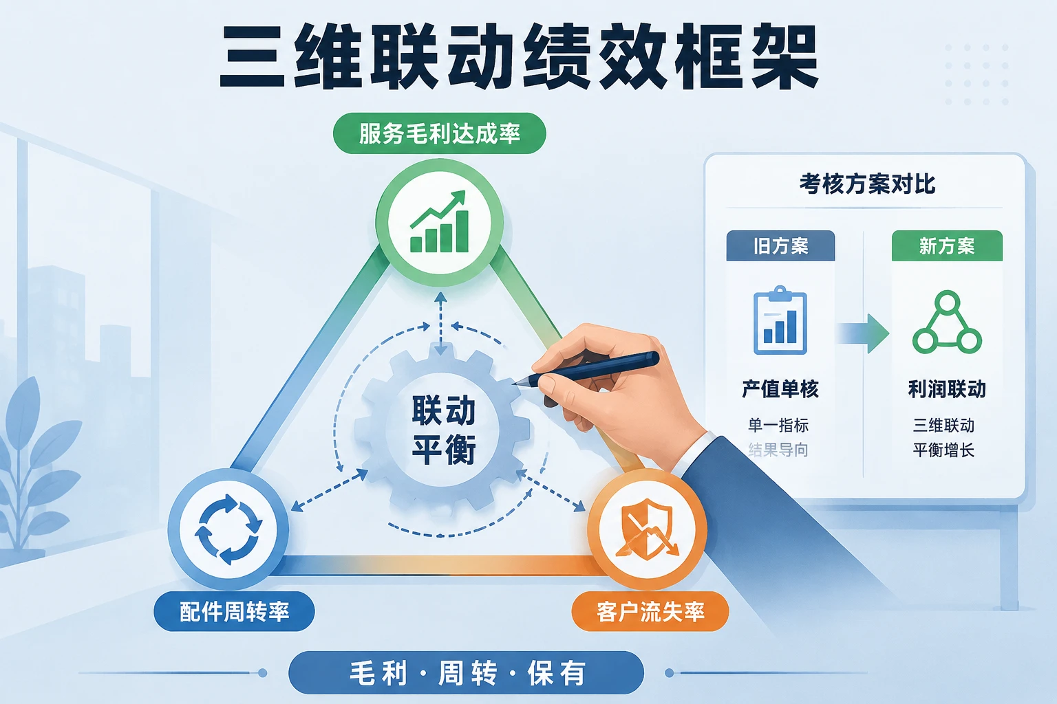 2026年区域服务站经营包干：服务毛利、配件周转与客户流失率联动