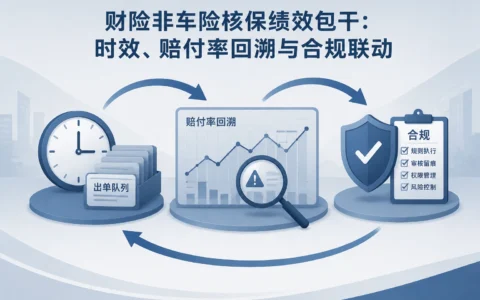 非车险核保绩效包干：赔付率回溯、合规红线与七项指标联动体系