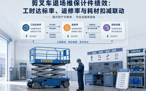 2026年剪叉车退场维保计件绩效模板：工时达标率、返修率与耗材扣减联动设计