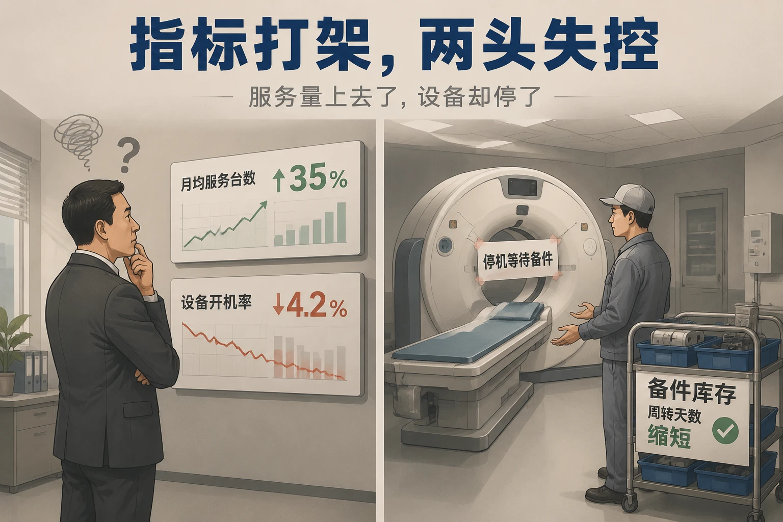 医疗设备区域服务主管绩效包干表:人效、设备可用率与备件周转联动(2026年版)