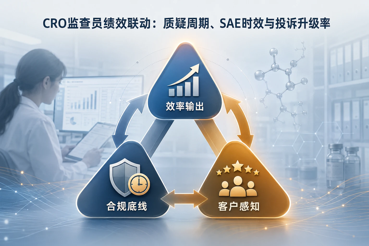 CRO监查员绩效联动:质疑周期、SAE时效与投诉升级率