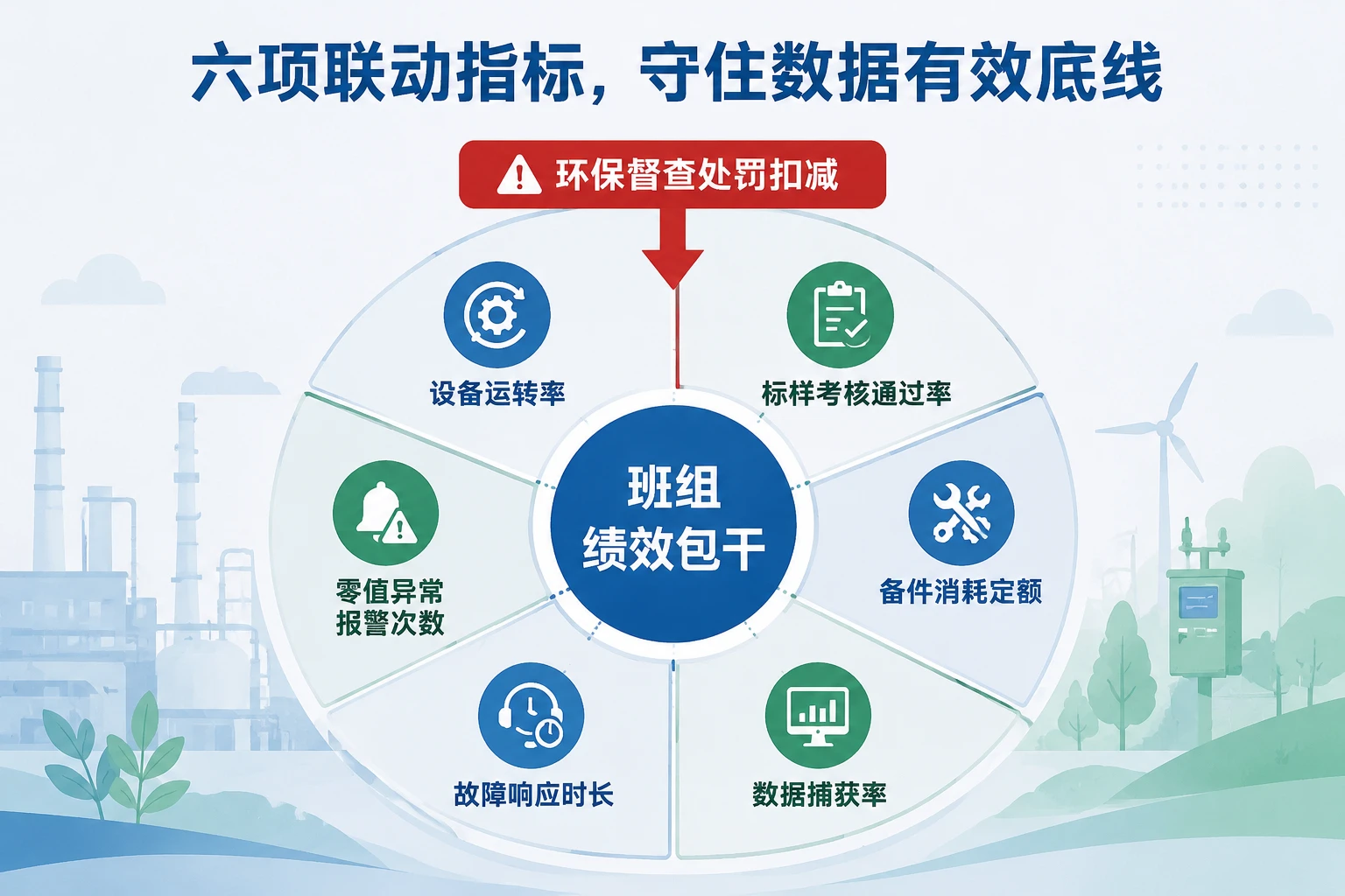 污染源水质在线运维班组绩效包干表：设备运转率、标样合格率与备件消耗定额联动（2026年版）