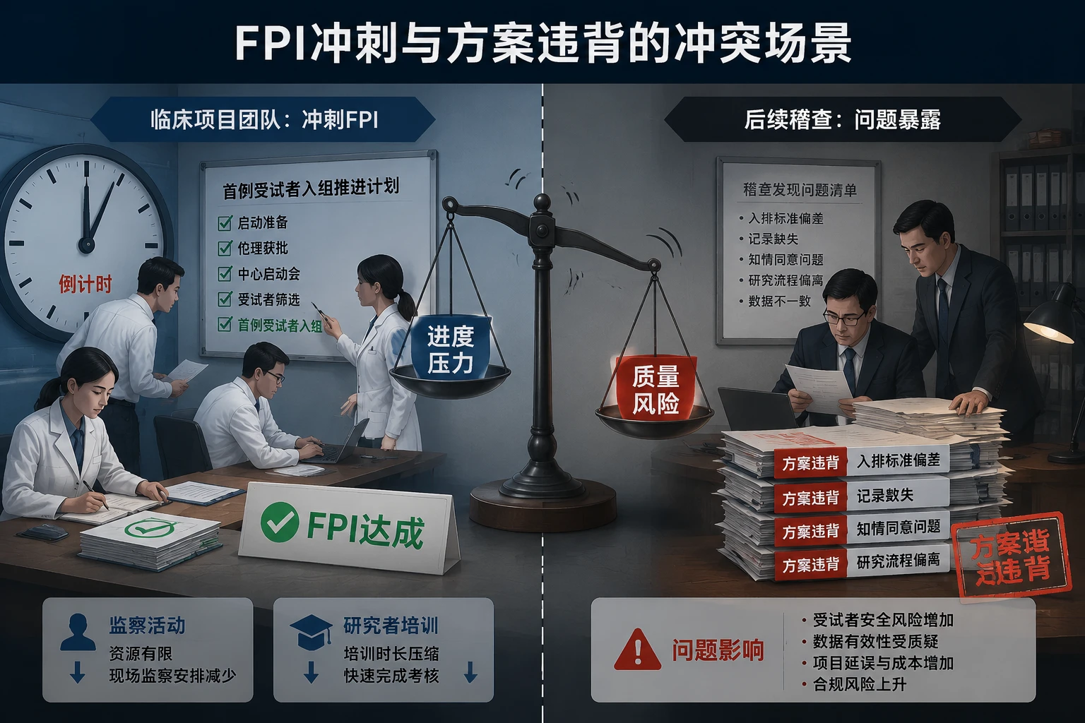 临床项目经理绩效包干:入组时效、方案违背与关中心周期联动