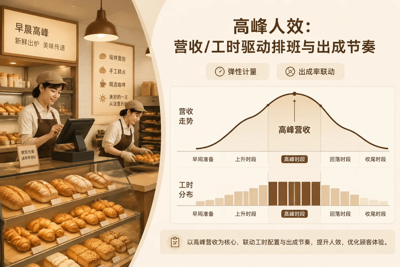 2026年连锁烘焙店长经营包干：高峰人效、线上核销率与报损扣减联动设计