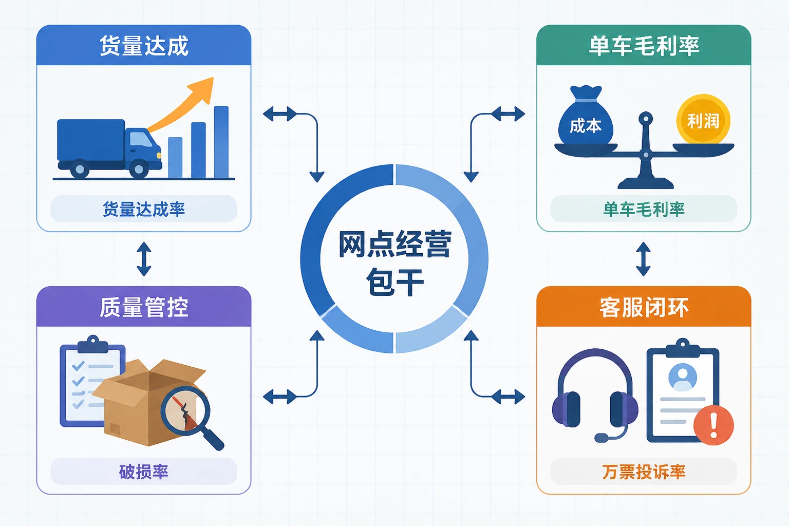 零担快运网点经理包干模板：货量达成、单车毛利与破损率联动（2026年版）