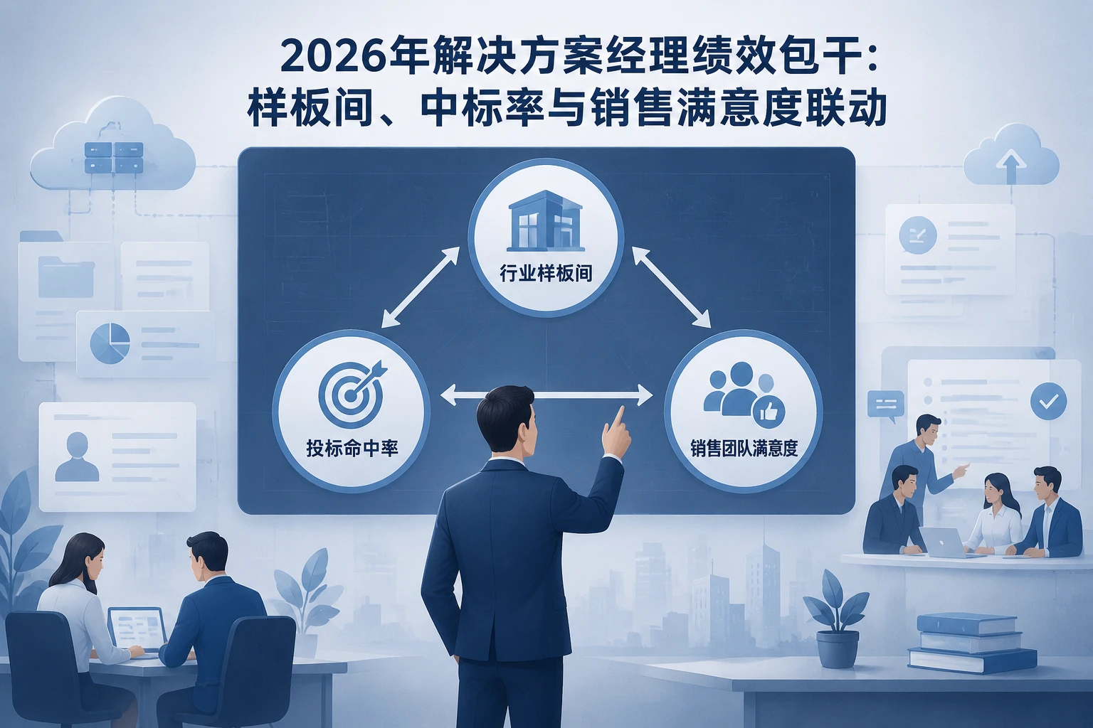 2026年解决方案经理绩效包干：样板间、中标率与销售满意度联动