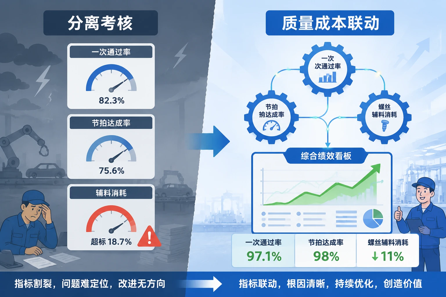 2026年动力电池Pack组装班组绩效包干：一次通过率、节拍达成率与螺丝辅料定额联动