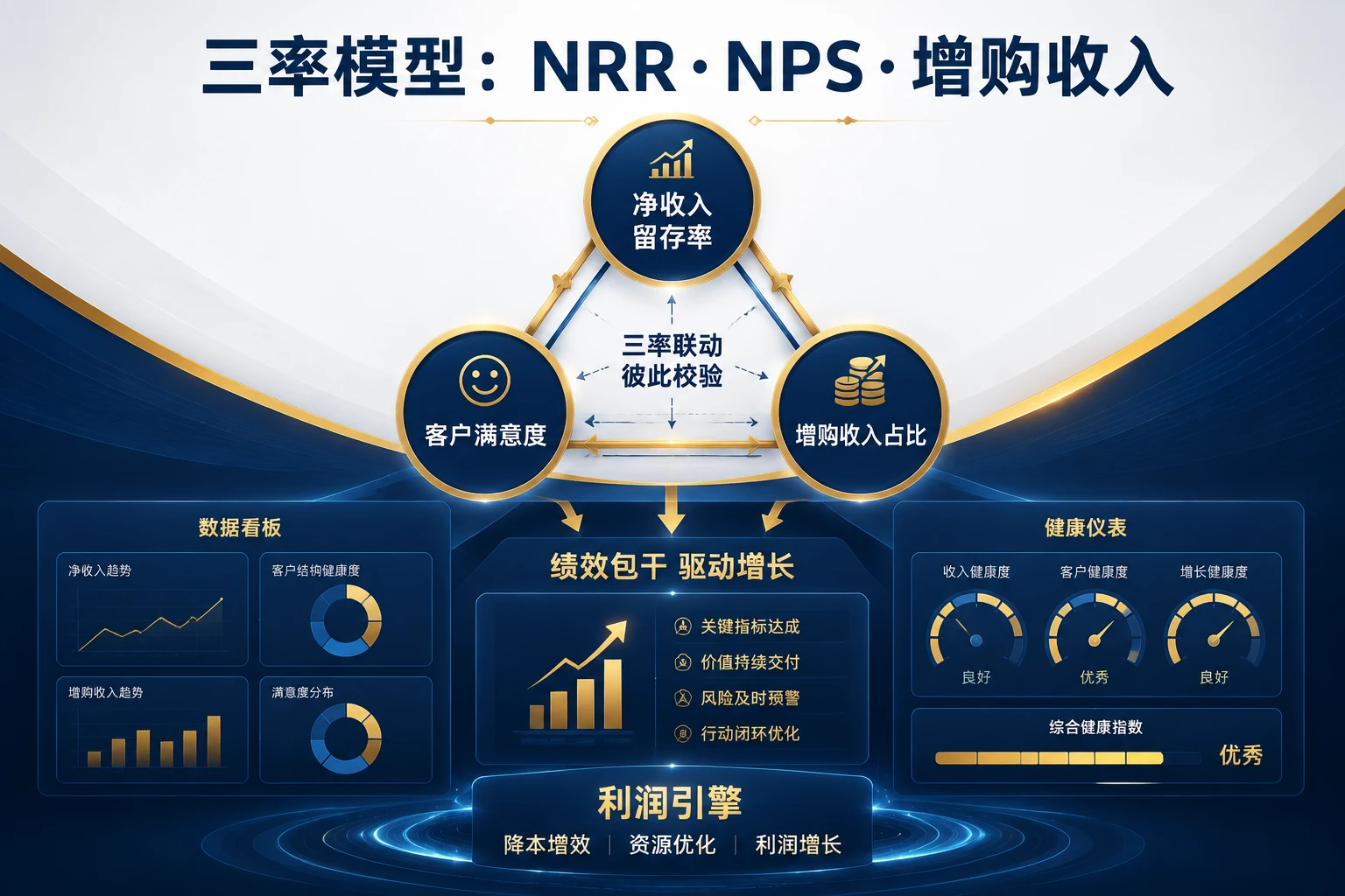 2026年客户成功总监绩效包干：NRR、NPS与增购收入三率模型