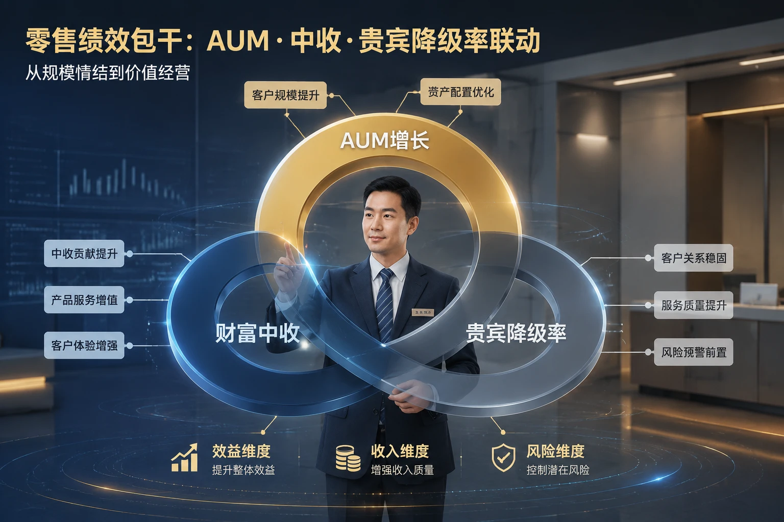 2026年农商行网点负责人零售绩效包干：AUM、中收与贵宾降级率联动