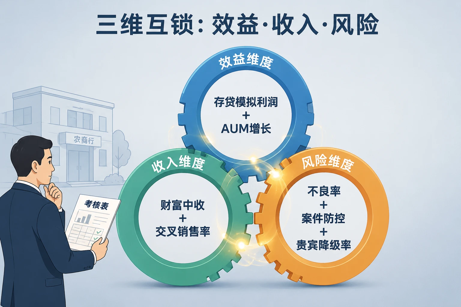 2026年农商行网点负责人零售绩效包干：AUM、中收与贵宾降级率联动