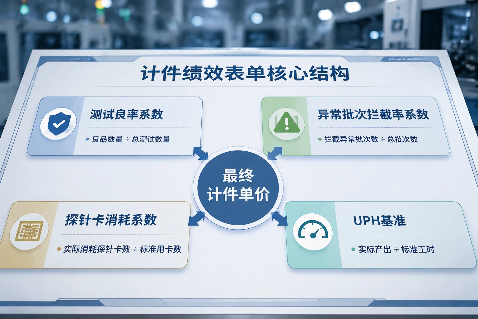 半导体测试班组计件绩效：良率、拦截率与探针卡成本联动