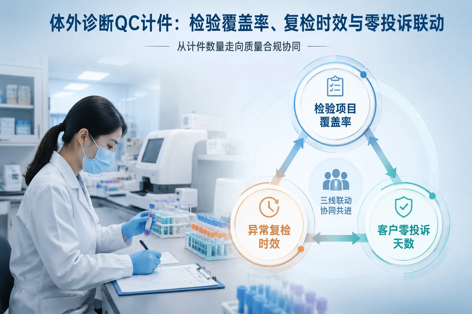 体外诊断QC计件:检验覆盖率、复检时效与零投诉联动