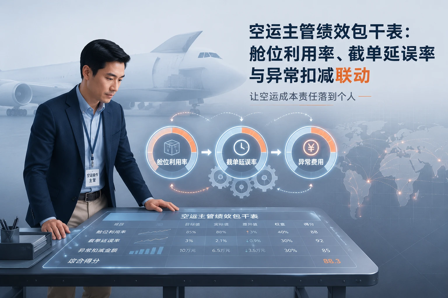 空运主管绩效包干表：舱位利用率、截单延误率与异常扣减联动（2026年版）