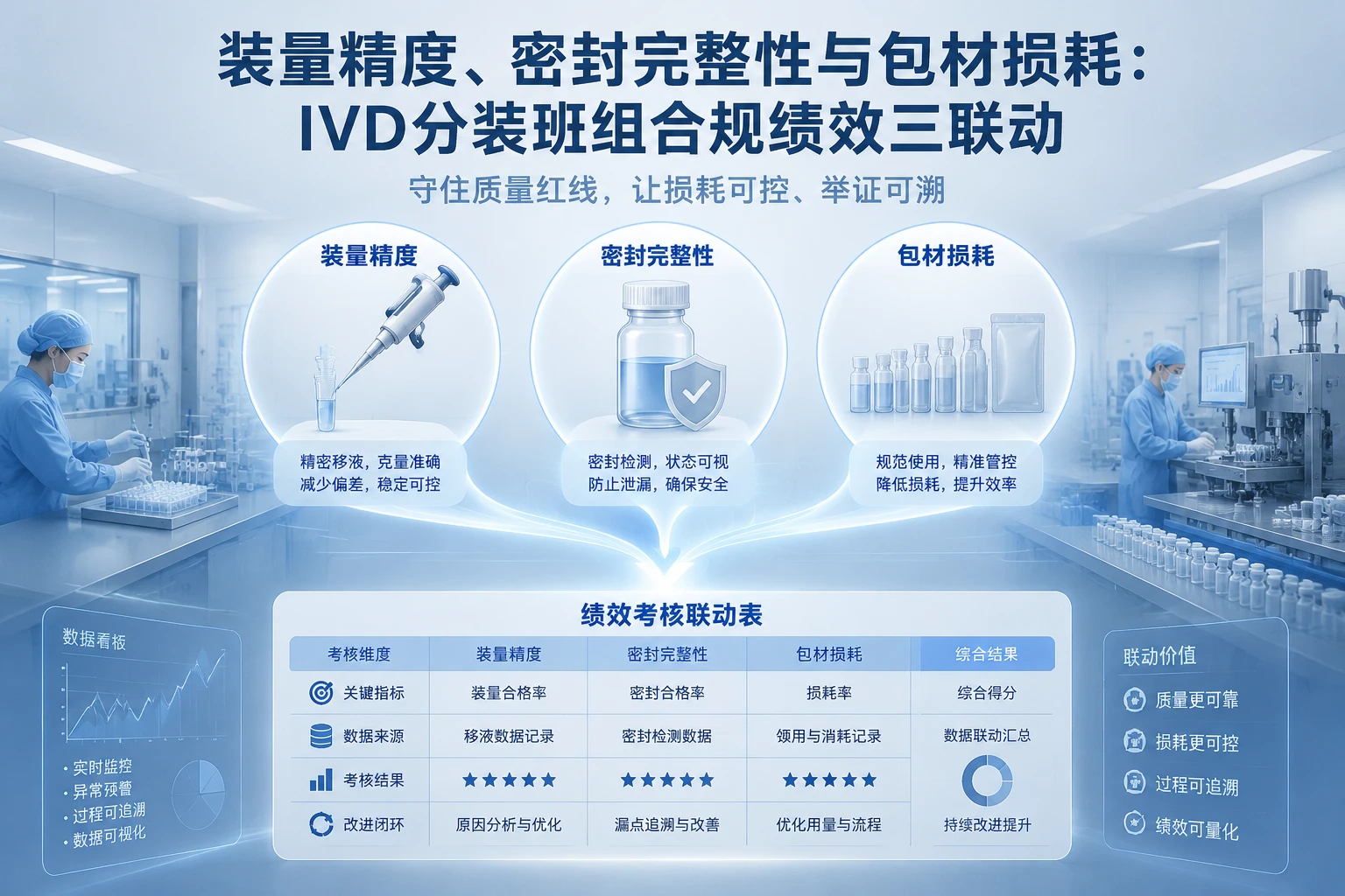 2026年装量精度、密封完整性与包材损耗：IVD分装班组合规绩效三联动