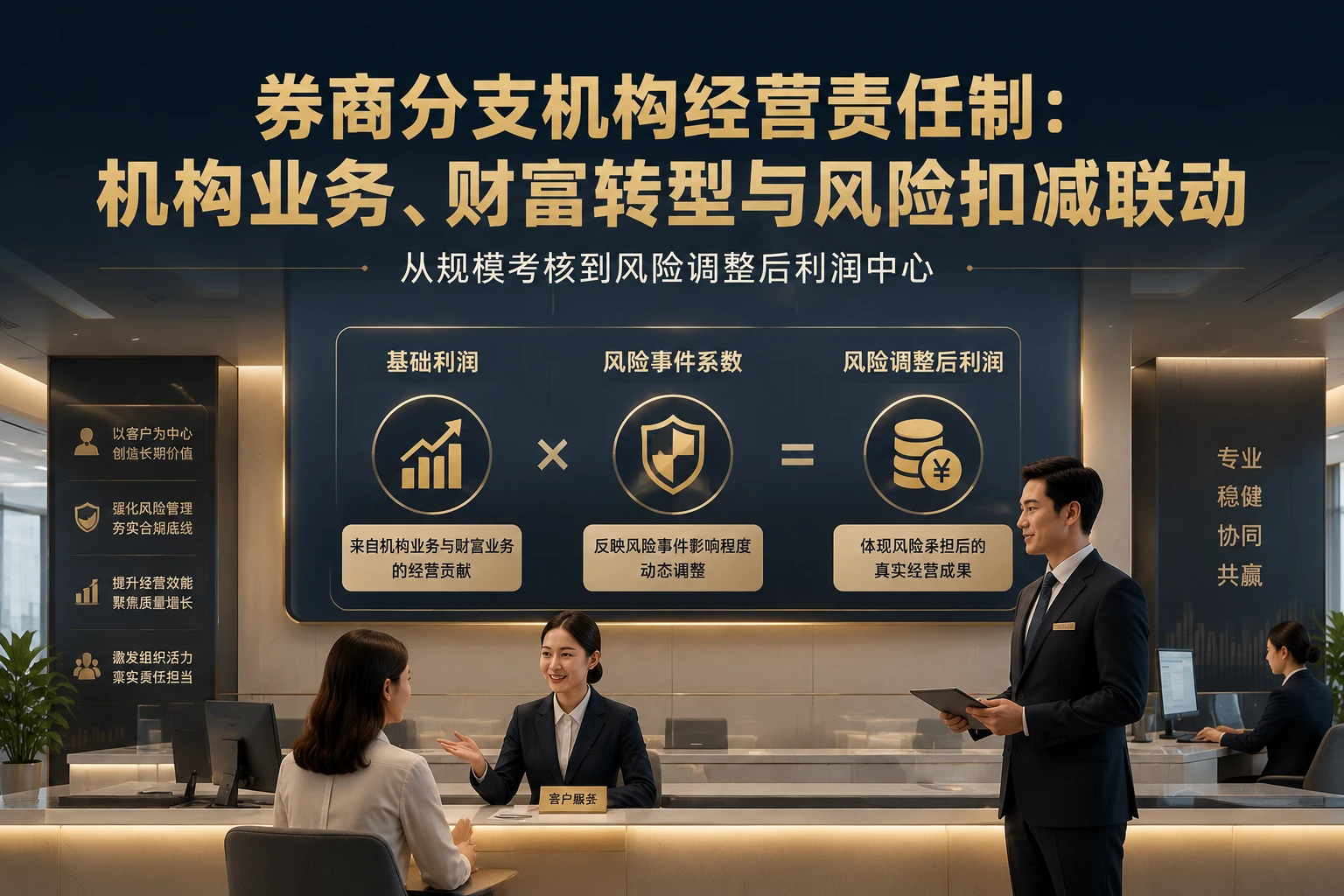 券商分支机构经营责任制:机构业务、财富转型与风险扣减联动