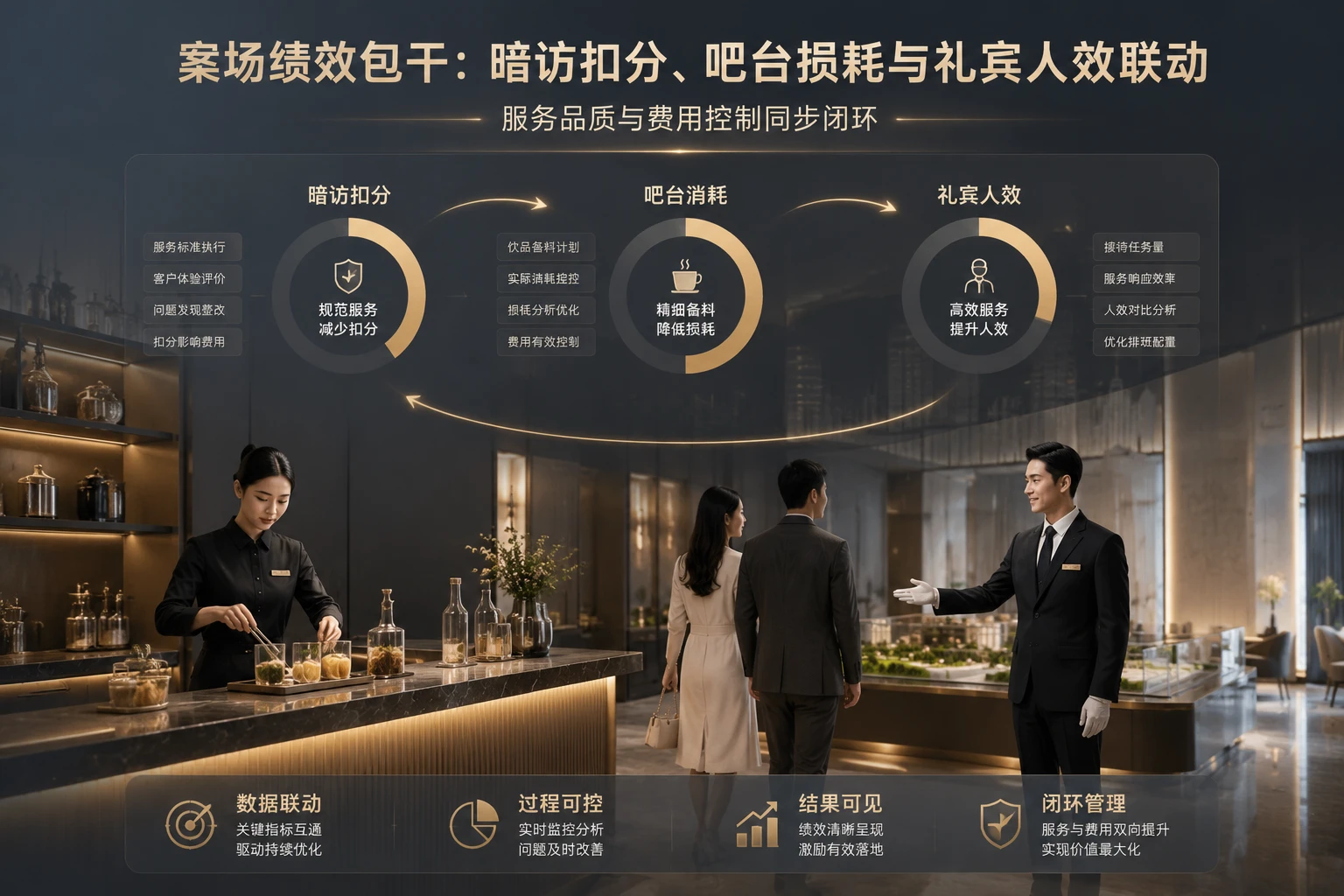 案场绩效包干：暗访扣分、吧台损耗与礼宾人效联动（2026年版）