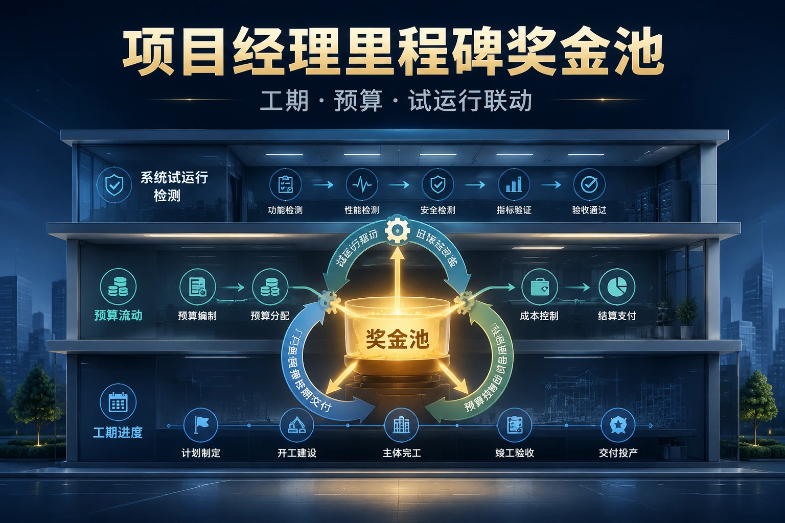 2026年智能化工程项目经理里程碑奖金池：工期、预算与试运行联动