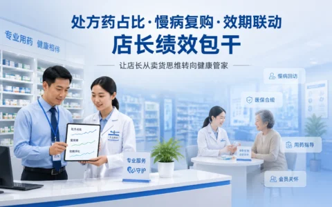 2026年连锁药房店长绩效包干：处方药占比、慢病复购与效期联动考核体系