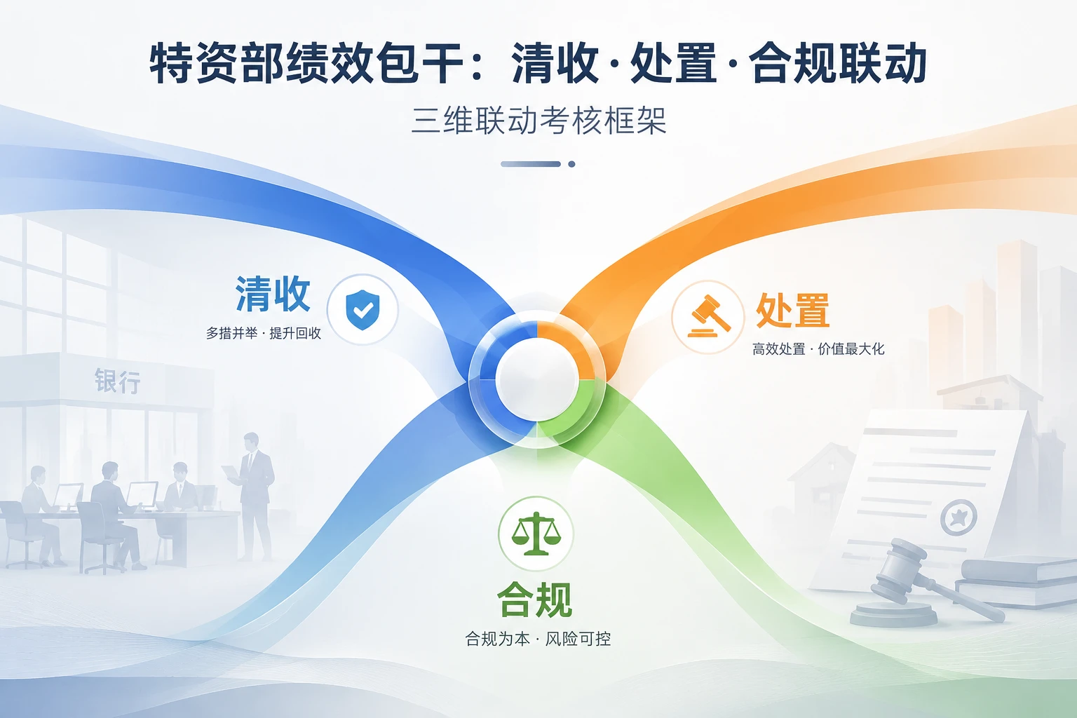 城商行特资部绩效包干：清收达成、处置收益与合规扣减联动