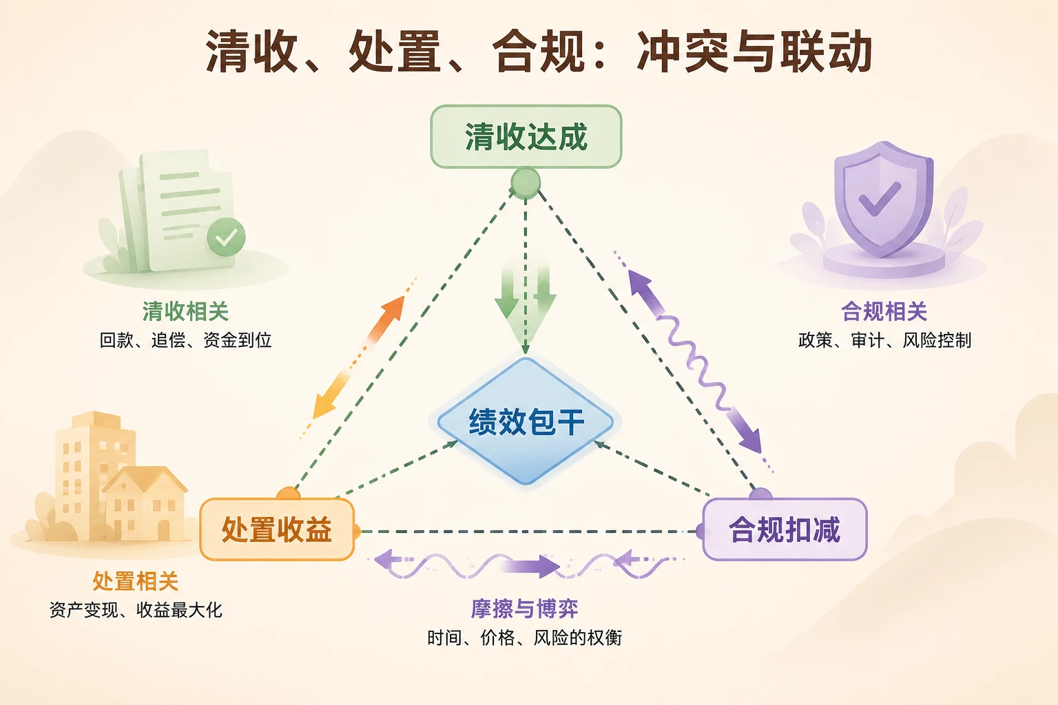 城商行特资部绩效包干：清收达成、处置收益与合规扣减联动