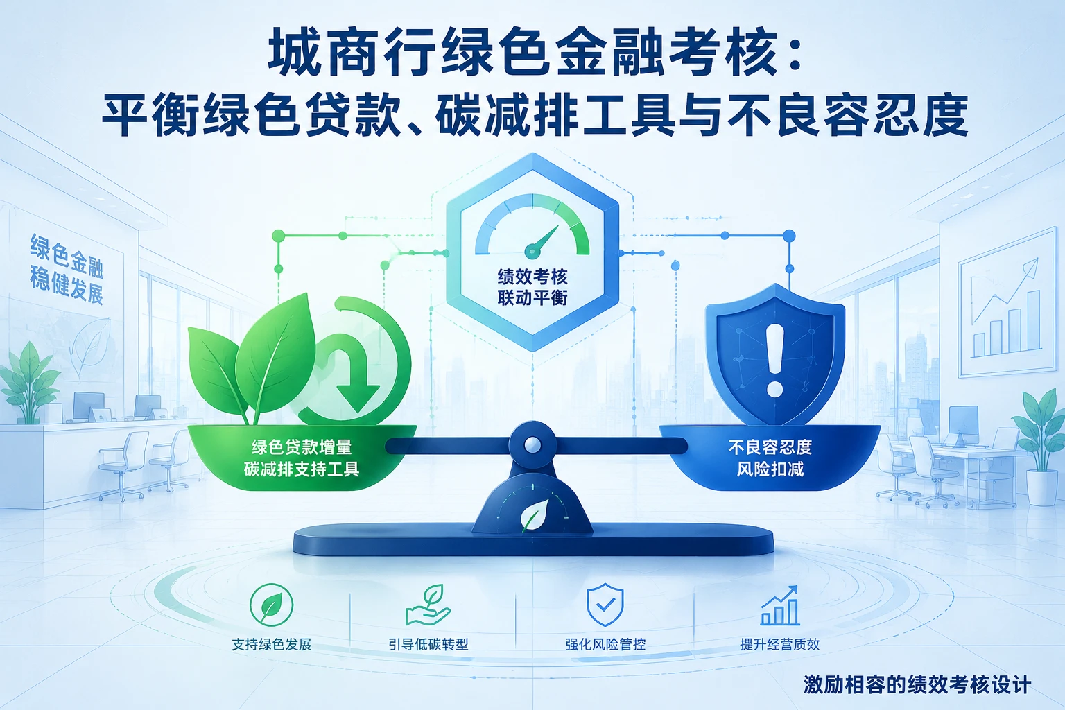 城商行绿色金融考核：平衡绿色贷款、碳减排工具与不良容忍度（2026年版）