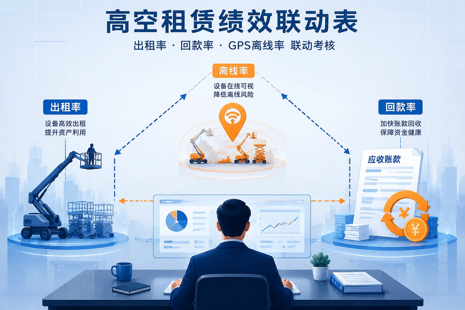 高空租赁绩效联动表：出租率、回款率与GPS离线率考核（2026年版）