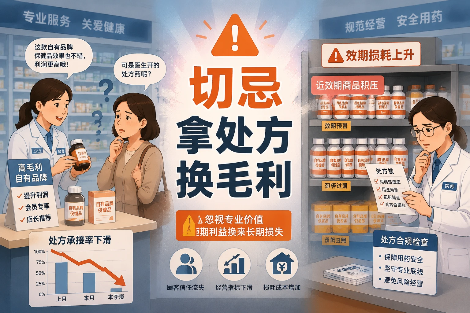 2026年连锁药房处方外流与健康品毛利联动考核表