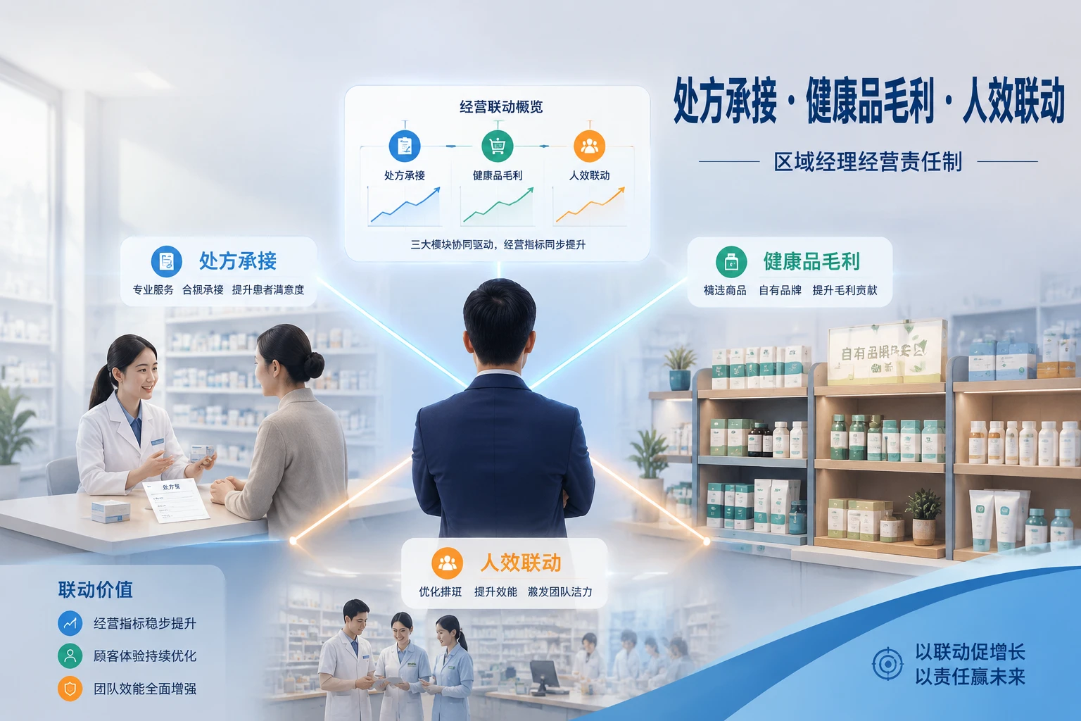 2026年连锁药房区域经理经营责任制模板：处方承接、健康品毛利与人效联动