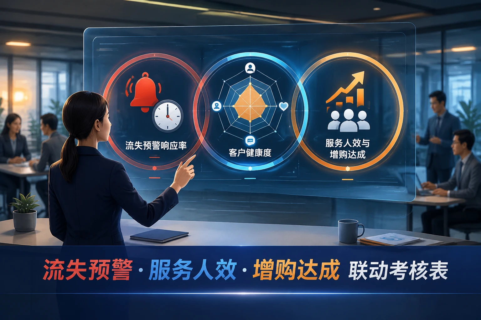 2026年SaaS客户成功团队长联动考核表:流失预警、服务人效与增购达成