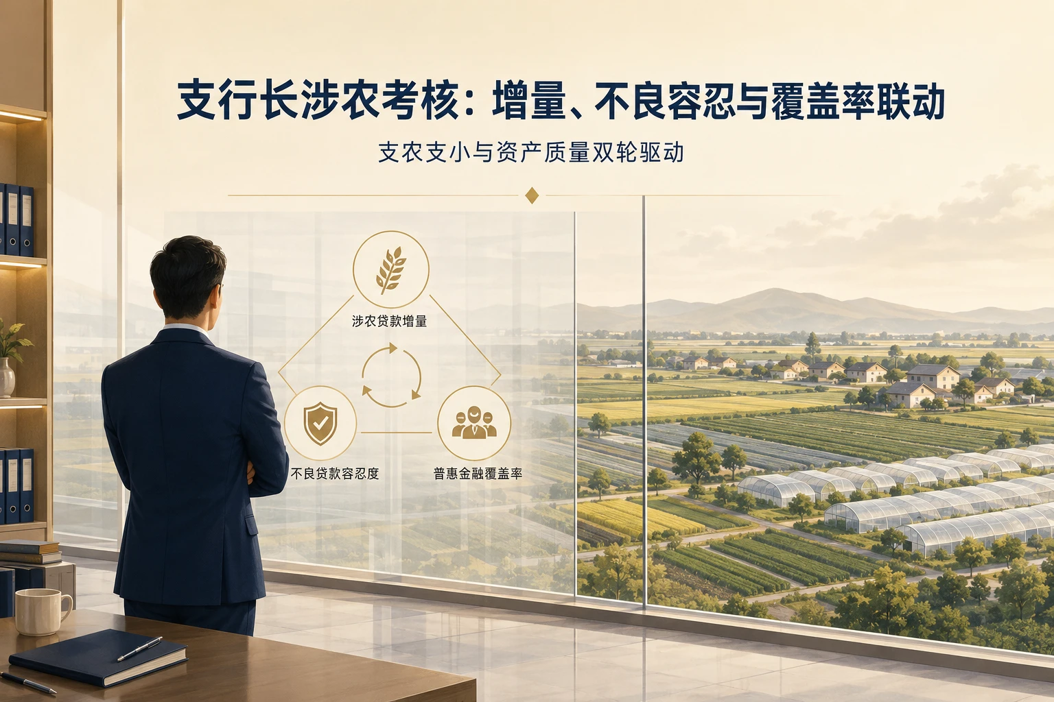 支行长涉农考核：增量、不良容忍与覆盖率联动